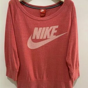 Nike Red Long Sleeve Tee